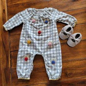 Mud Pie Infant Girl Fall Sleeper Bundle 6-9 months